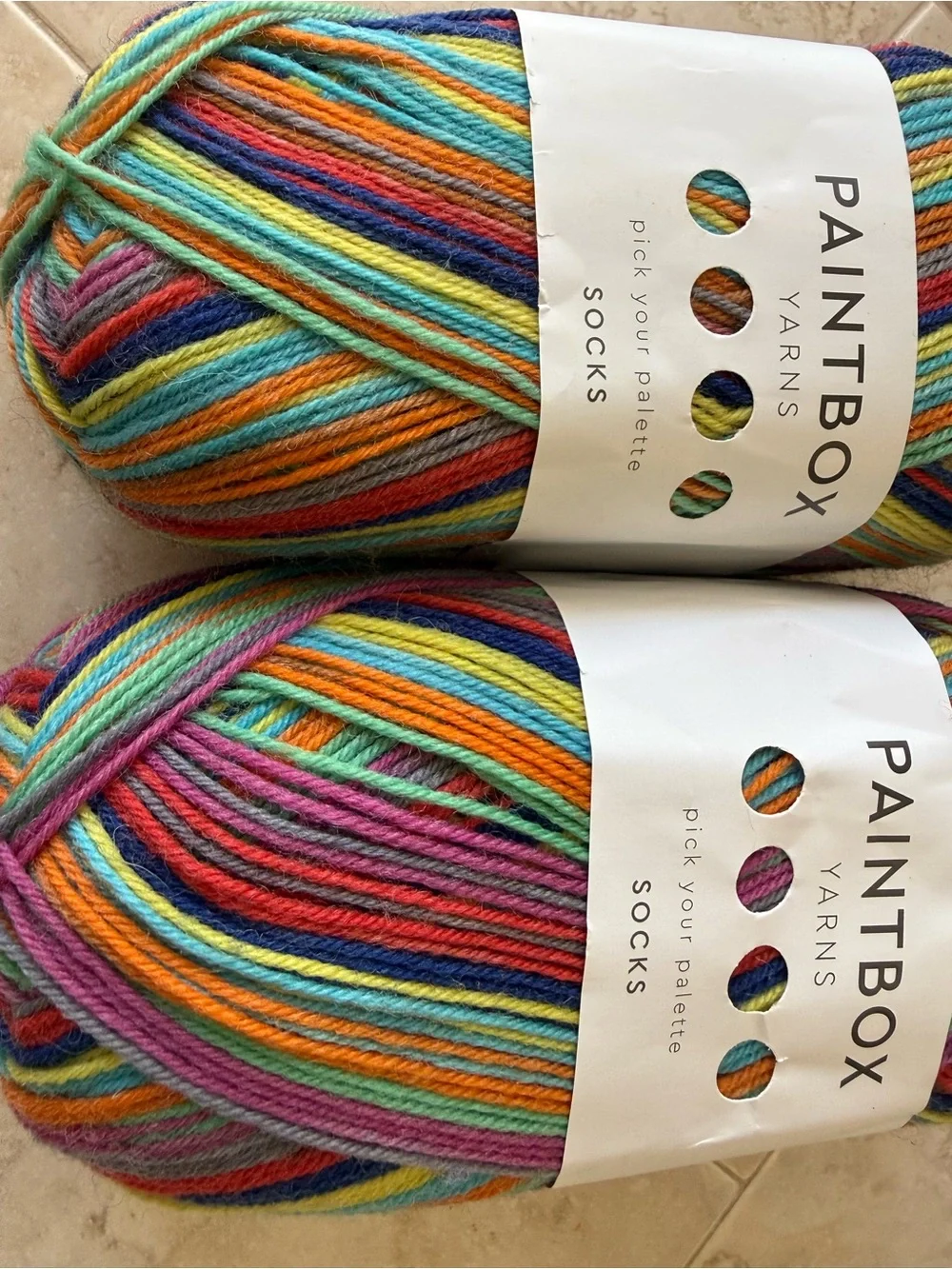 Paintbox Multicolor Sock Yarn - Rainbow Stripes